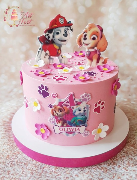 TORT RÓŻOWY PSI PATROL 2