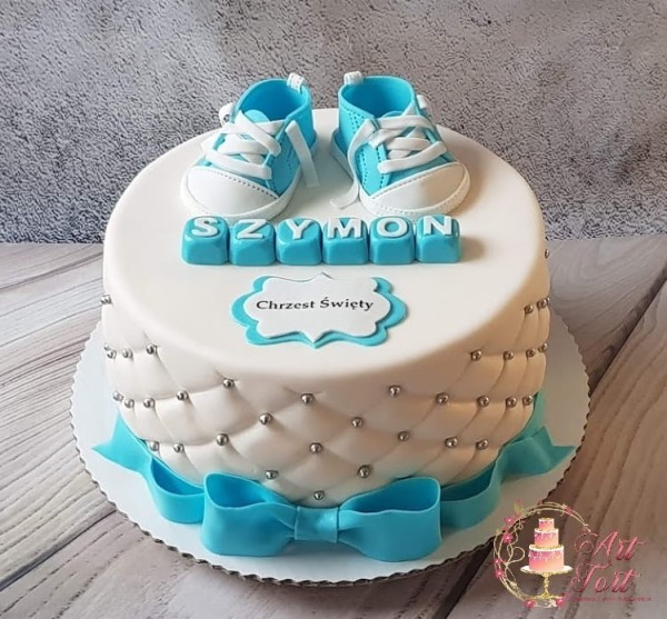 TORT NA CHRZEST PIKOWANY Z BUCIKAMI