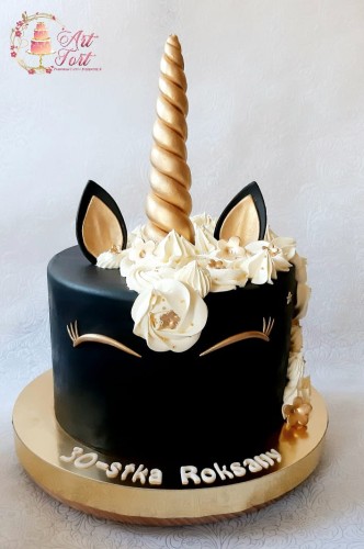 tort-czarny-jednorozec-na-zamowienie-wroclaw